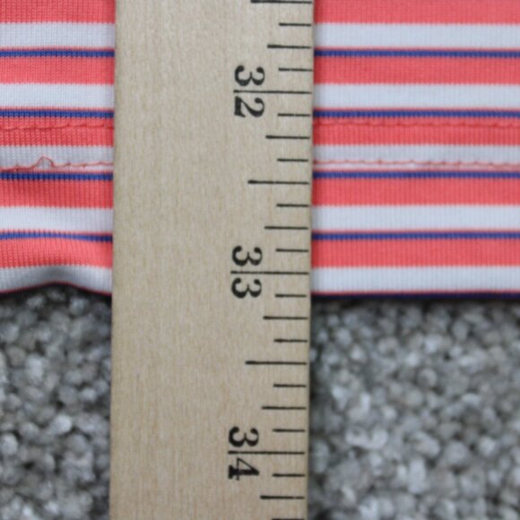 Callaway Opti-Dri Polo Shirt Men 2XL XXL Pink Striped Golf Polyester Stretch S/S - Picture 13 of 16